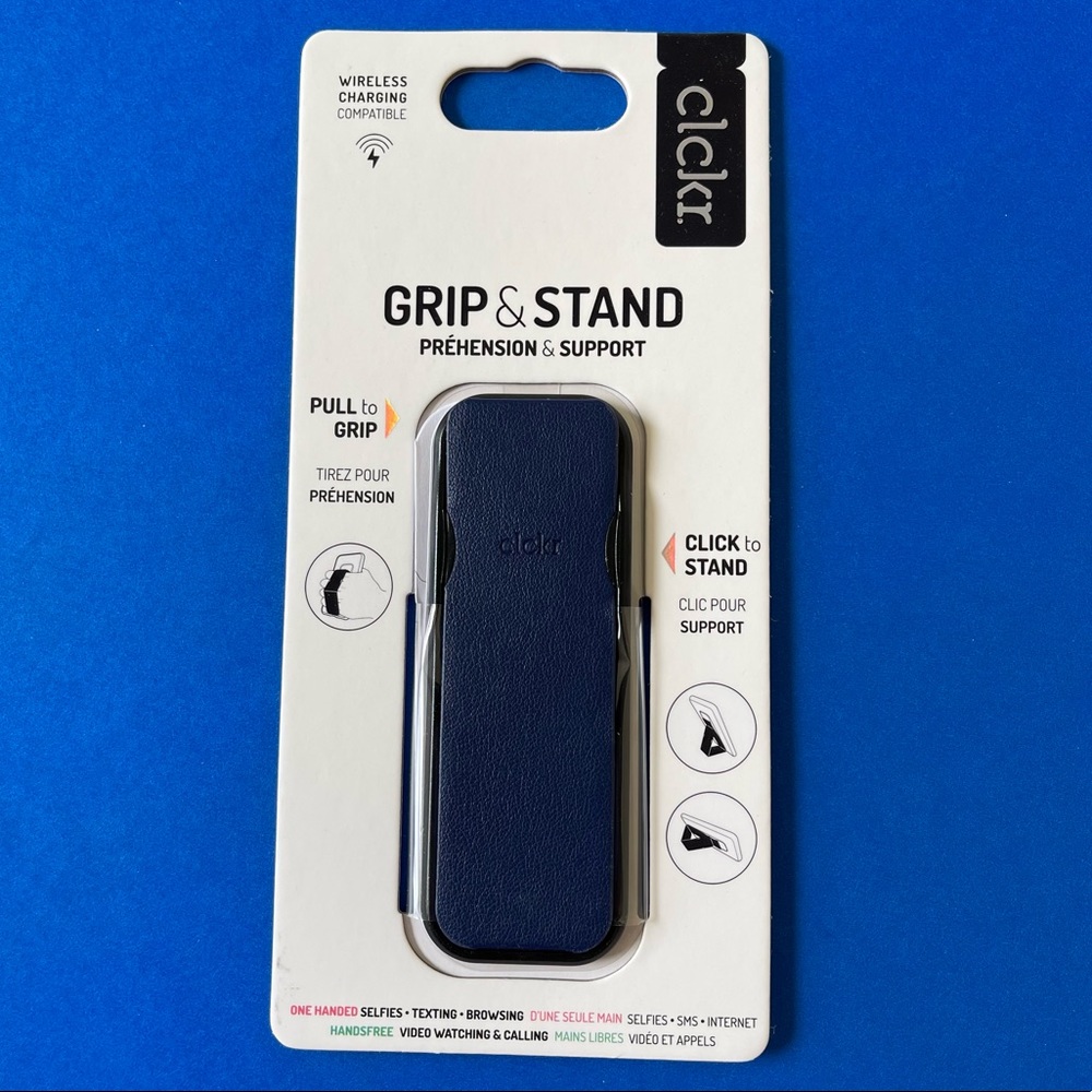 CLCKR Phone Grip & Stand - Navy Blue